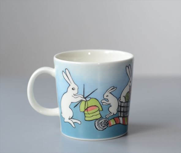 ARABIA Helja Liukko-Sundstrom 2008年 Kinitting Bunny マグカップ アラビア ヘルヤ あみものバニー ウサギ 北欧 ヴィンテージ