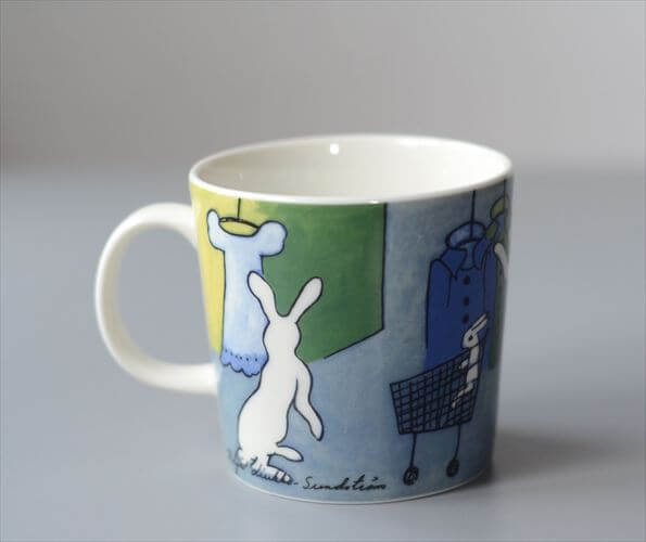 ARABIA Helja Liukko-Sundstrom 2007年 Shopping Bunny マグカップ