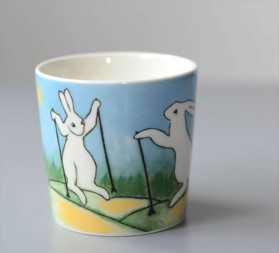ARABIA Helja Liukko-Sundstrom Nordic Walking Bunny マグカップ アラビア ヘルヤ ノルディックバニー ウサギ 北欧 ヴィンテージ