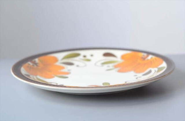 ベルギー製 ヴィンテージ BOCH PARADISO 22.5cm プレート ボッホ パラディソ お皿 磁器 陶器 アンティーク 食器_251029