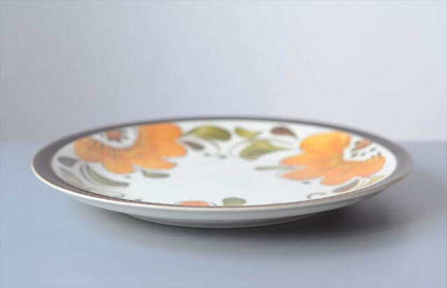ベルギー製 ヴィンテージ BOCH PARADISO 22.5cm プレート ボッホ パラディソ お皿 磁器 陶器 アンティーク 食器_251029
