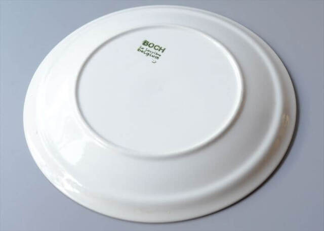 ベルギー製 ヴィンテージ BOCH PARADISO 22.5cm プレート ボッホ パラディソ お皿 磁器 陶器 アンティーク 食器_251029