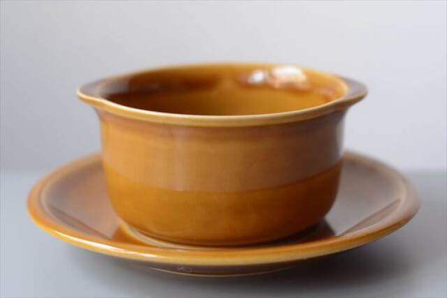 東ドイツ製 Colditz Porzellan スープボウル&ソーサー GDR コルディッツ 食器 陶器 ヴィンテージ アンティーク_251120