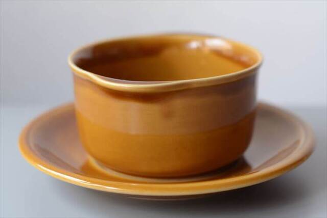 東ドイツ製 Colditz Porzellan スープボウル&ソーサー GDR コルディッツ 食器 陶器 ヴィンテージ アンティーク_251120