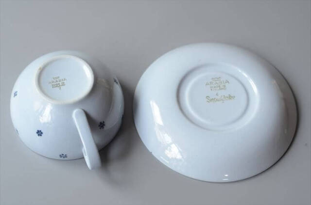 ARABIA SNOWFLAKE カップ＆ソーサー アラビア スノーフレーク 北欧 フィンランド ヴィンテージ アンティーク_251127