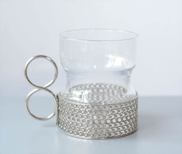 iittala イッタラ Tsaikka ツァイッカ グラスカップ クリア×シルバー