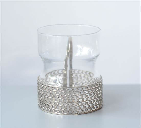 iittala イッタラ Tsaikka ツァイッカ グラスカップ クリア×シルバー ホルダー ガラス 北欧 ヴィンテージ_251128