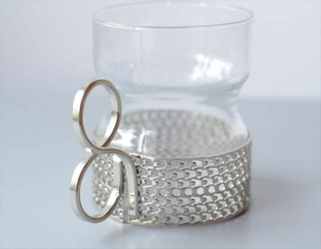 iittala イッタラ Tsaikka ツァイッカ グラスカップ クリア×シルバー ホルダー ガラス 北欧 ヴィンテージ_251128