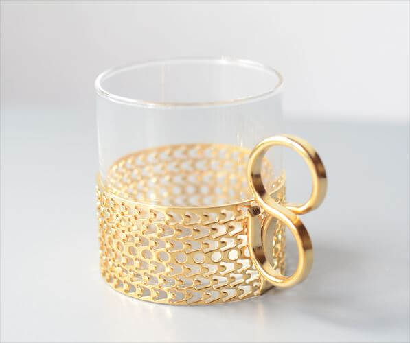 iittala イッタラ Tsaikka ツァイッカ 24Karaatti エスプレッソカップ ミニカップ クリア×ゴールドホルダー ガラス 北欧 _251128