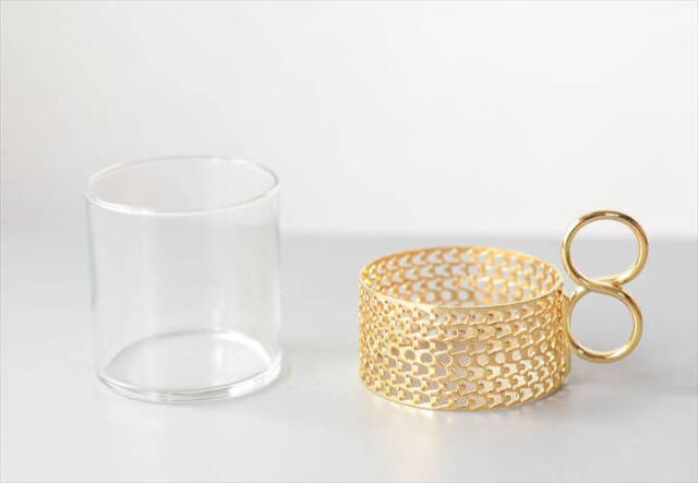 iittala イッタラ Tsaikka ツァイッカ 24Karaatti エスプレッソカップ ミニカップ クリア×ゴールドホルダー ガラス 北欧 _251128