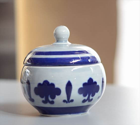 1960-70年代 ベルギー製 Boch Baltic シュガーポット ボッホ バルティック 磁器 ヴィンテージ アンティーク