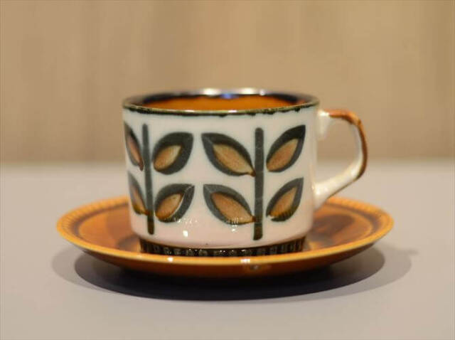 ボッホ　Boch アンティーク　カップ&ソーサー6点＋ポット1点セット 1960年～70代頃 ベルギー製 BOCH ボッホ Rambouilllet カップ&ソーサー