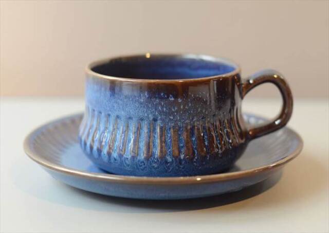 スウェーデン製 Upsala Ekeby Gefle Kosmos カップ＆ソーサー ゲフレ コスモス 北欧食器 磁器 陶器 アンティーク_260109