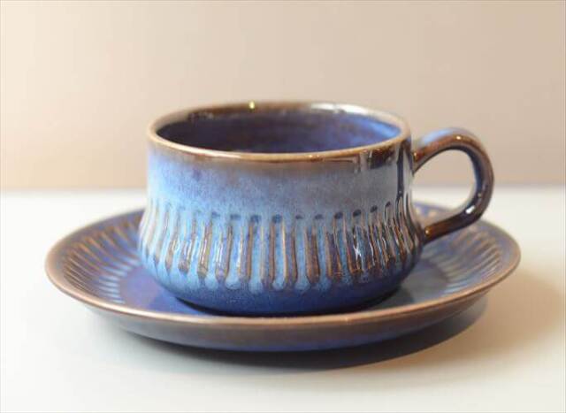 スウェーデン製 Upsala Ekeby Gefle Kosmos カップ＆ソーサー ゲフレ コスモス 北欧食器 磁器 陶器 アンティーク_260109