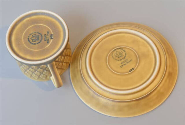 デンマーク製 クイストゴー レリーフ カップ&ソーサー relief B&G J.H.Quistgaard 北欧ヴィンテージ アンティーク_260113