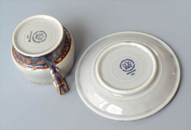デンマーク製 クイストゴー MEXICO ティーカップ＆ソーサー メキシコ B&G J.H.Quistgaard 北欧ヴィンテージ アンティーク_260115