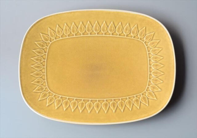デンマーク製 クイストゴー レリーフ 30cm 角皿 お皿 大皿 relief