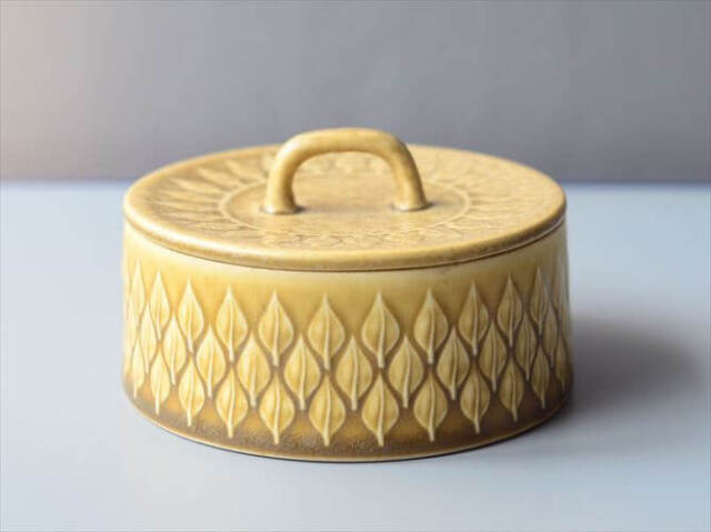 デンマーク製 クイストゴー レリーフ ジャムポット シュガーポット Nissen relief J.H.Quistgaard 北欧 ヴィンテージ_260120