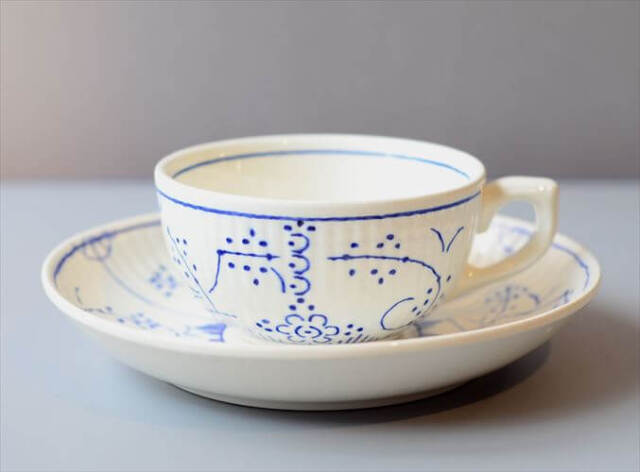 ベルギー製 BOCH ボッホ Copenhague カップ&ソーサー コペンハーグ 磁器 北欧モチーフ アンティーク ヴィンテージ_260128