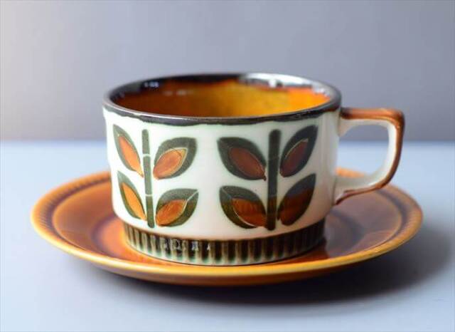 ベルギー製 BOCH ボッホ Rambouilllet ティーカップ&ソーサー ランブイエ 磁器 陶器 アンティーク 食器 ヴィンテージ_260129