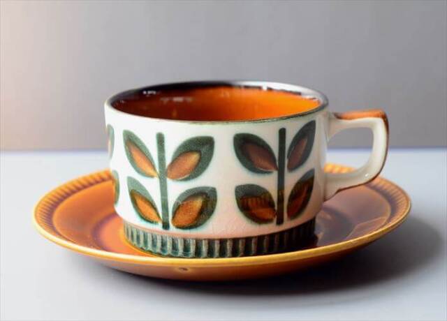 ベルギー製 BOCH ボッホ Rambouilllet ティーカップ&ソーサー ランブイエ 磁器 陶器 アンティーク 食器 ヴィンテージ_260129