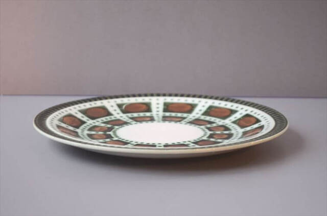 ベルギー製 ヴィンテージ BOCH Bernadette 19cm プレート ボッホ ベルナデッタ お皿 磁器 陶器 アンティーク 食器_260130