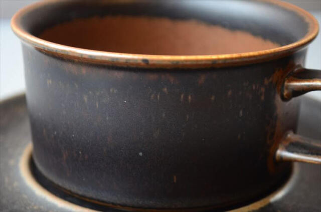 ARABIA アラビア ルスカ ティーカップ＆ソーサー Ruska 北欧食器 フィンランド 陶器 北欧 ヴィンテージ アンティーク_260203