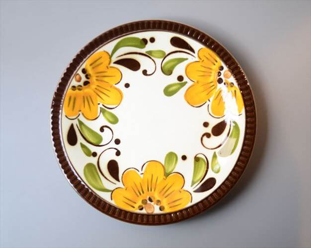 ベルギー製 ヴィンテージ BOCH PARADISO 19cm プレート ボッホ パラディソ お皿 磁器 陶器 アンティーク 食器 ヨーロッパ_260205