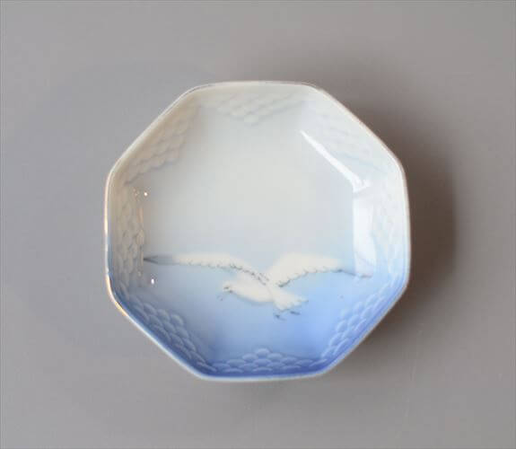デンマーク製 BingGrondahl シーガル 八角形 小皿 豆皿 small Dish seagull ビングオーグレンダール ヴィンテージ _260212