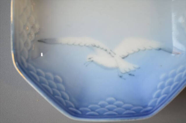 デンマーク製 BingGrondahl シーガル 八角形 小皿 豆皿 small Dish seagull ビングオーグレンダール ヴィンテージ _260212