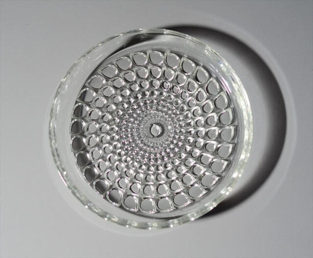 フィンランド製 Riihimaen Lasi Merja ガラスプレート