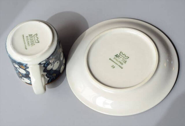 ARABIA アラビア Taika カップ&ソーサー 6cm高 タイカ 北欧食器