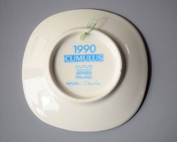ARABIA CUMULUS 1990 ミニプレート アラビア クムルス Heikki Orvola 飾り皿 北欧 ヴィンテージ アンティーク_260218
