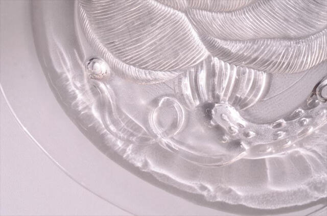 フィンランド製 Nuutajarvi ARABIA Pioni 21cm ガラスプレート ヌータヤルヴィ アラビア ピオニ Oiva Toikka ヴィンテージ_260304