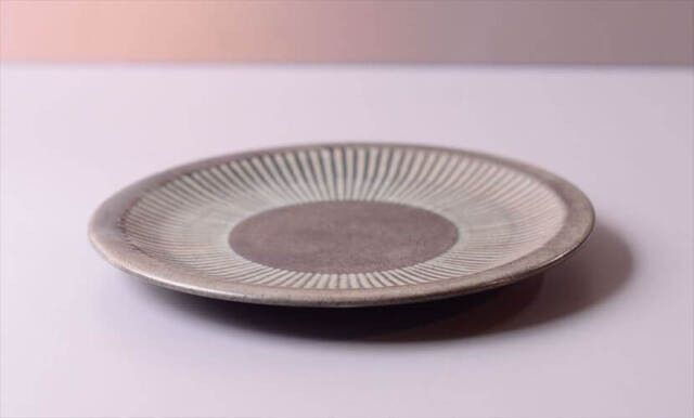 デンマーク製 LOVEMOSE 17cm プレート お皿 ロウエモーズ Grasten 北欧 陶器 アンティーク ヴィンテージ_260304