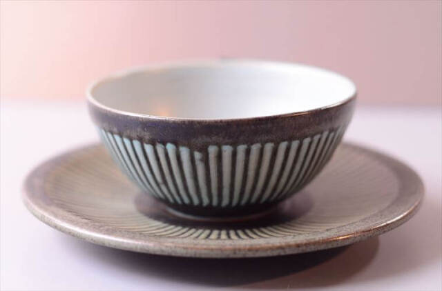 デンマーク製 LOVEMOSE カップ&ソーサー ロウエモーズ Grasten 北欧 陶器 アンティーク ヴィンテージ_260304