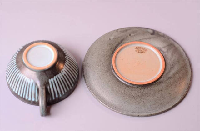 デンマーク製 LOVEMOSE カップ&ソーサー ロウエモーズ Grasten 北欧 陶器 アンティーク ヴィンテージ_260304