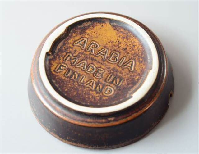 ARABIA アラビア ルスカ Ruska Ashtray 灰皿 アッシュトレイ フィンランド 陶器 北欧 ヴィンテージ アンティーク_260310