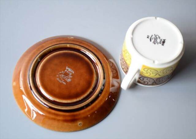 スウェーデン製 Gefle EK カップ＆ソーサー ゲフレ エーク Upsara Ekeby 北欧食器 磁器 陶器 アンティーク_260312