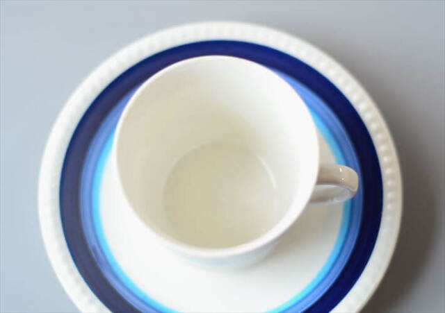 スウェーデン製 Upsala Ekeby Gefle LA MER カップ&ソーサー ゲフレ 北欧食器 磁器 陶器 アンティーク ヴィンテージ_260313