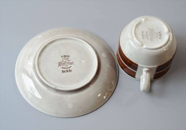 スウェーデン製 Rorstrand ロールストランド ISOLDE カップ&ソーサー イソルデ 北欧 食器 ヴィンテージ アンティーク_260313