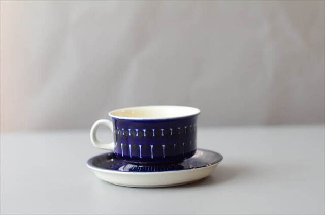 美品 ARABIA アラビア バレンシア カップ＆ソーサー Valencia デミタス フィンランド 北欧 ヴィンテージ アンティーク