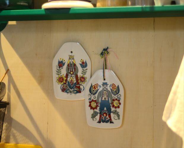 ノルウェー製 Figgjo Saga かわいいチーズボード 陶板 オブジェ Turi Gramstad Oliver 北欧 ヴィンテージ アンティーク