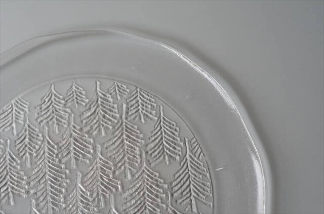 フィンランド製 Iittala Kuusi ガラスの大皿 31cm プラター サービング プレート イッタラ クーシ 北欧 ヴィンテージ