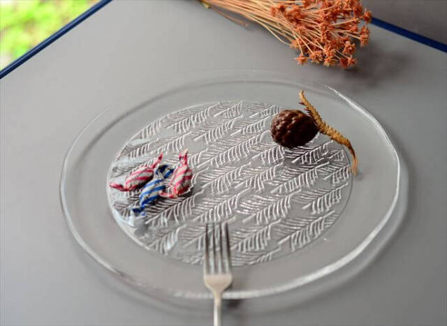 フィンランド製 Iittala Kuusi ガラスの大皿 31cm プラター サービング プレート イッタラ クーシ 北欧 ヴィンテージ