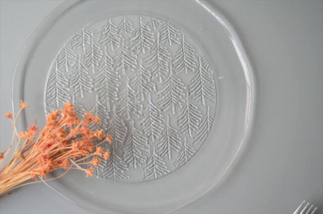 フィンランド製 Iittala Kuusi ガラスの大皿 31cm プラター サービング プレート イッタラ クーシ 北欧 ヴィンテージ
