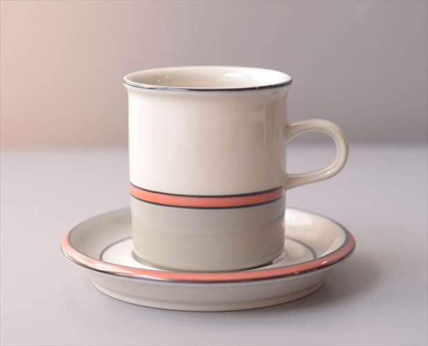 ARABIA アラビア aslak カップ&ソーサー 7.5cm高 アスラク 北欧食器 フィンランド ヴィンテージ アンティーク_260417