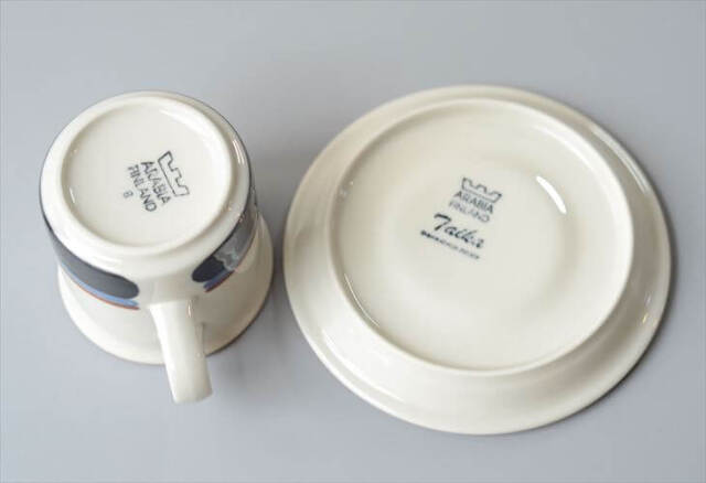 ARABIA アラビア Taika カップ&ソーサー タイカ 北欧食器 フィンランド ヴィンテージ アンティーク_260422