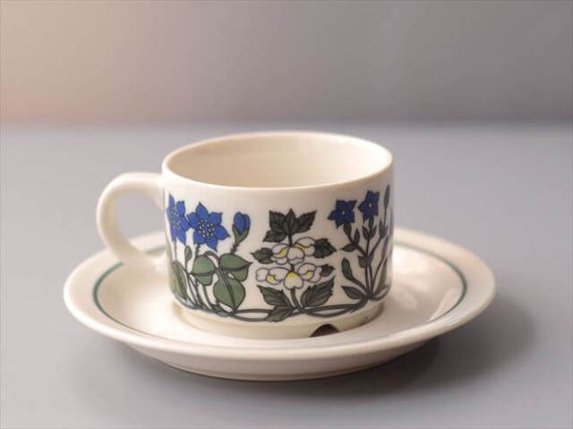 ARABIA アラビア Flora カップ＆ソーサー フローラ Esteri Tomulaの名作 北欧 ヴィンテージ アンティーク