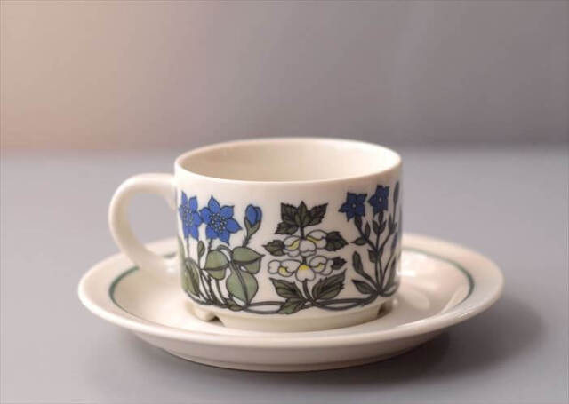 ARABIA アラビア Flora カップ＆ソーサー フローラ Esteri Tomulaの名作 北欧 ヴィンテージ アンティーク